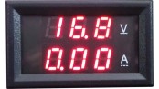 ولتمتر و آمپرمتر DC روپنلی 10 آمپر 0v-100v قرمز