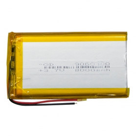 باتری لیتیوم پلیمر 3.7v ظرفیت 8000mAh کد 9060100