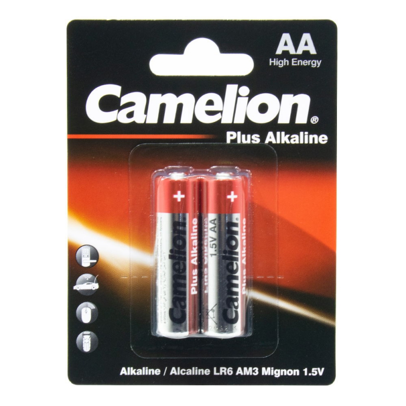باتری قلمی آلکالاین دوتایی مارک Camelion پک Plus Alkaline