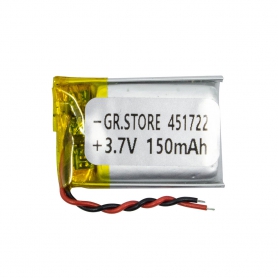 باتری لیتیوم پلیمر 3.7v ظرفیت 150mAh مارک GR.STORE کد 451722