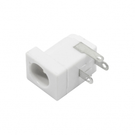 جک آداپتوری مادگی سفید استاندارد DC-005 قطر پین 2.35mm