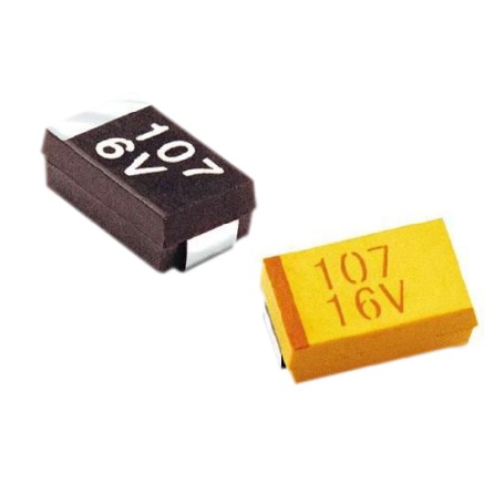 خازن تانتال SMD 100uF / 16V پکیج C