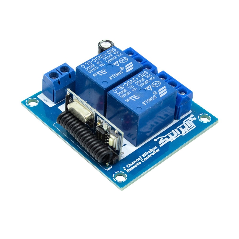 ماژول گیرنده رادیویی صنعتی2 کاناله 433MHz کد لرن ایرانیک (بدون ریموت)