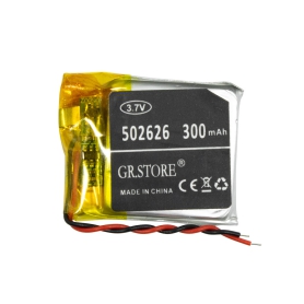 باتری لیتیوم پلیمر 3.7v ظرفیت 300mAh مارک GR.STORE کد 502626