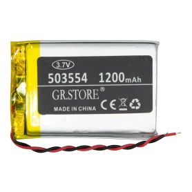باتری لیتیوم پلیمر 3.7v ظرفیت 1200mAh مارک GR.STORE کد 503554