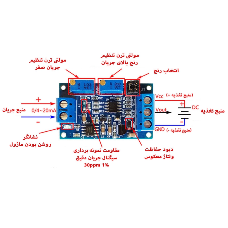 ماژول مبدل جریان به ولتاژ HW-685
