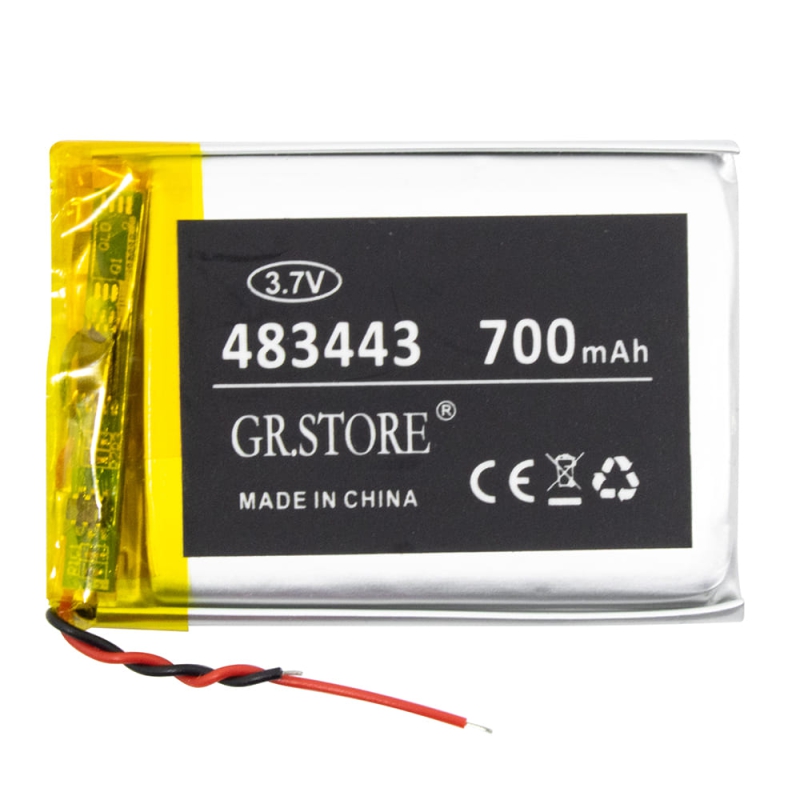 باتری لیتیوم پلیمر 3.7v ظرفیت 700mAh مارک GR.STORE کد 483443
