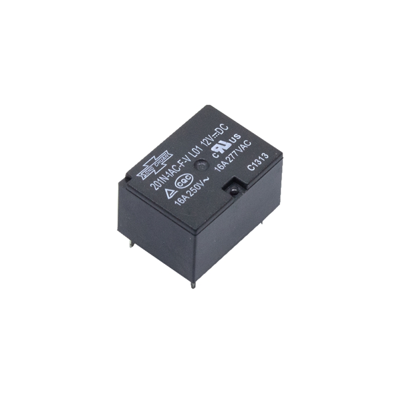 رله 12V پایه میلون بوبین کنار 4 پین 16A تایوانی مارک Song Chauan کد 201N-1AC-F-V