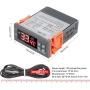 ترموستات صنعتی 12VDC دیجیتال STC-3000