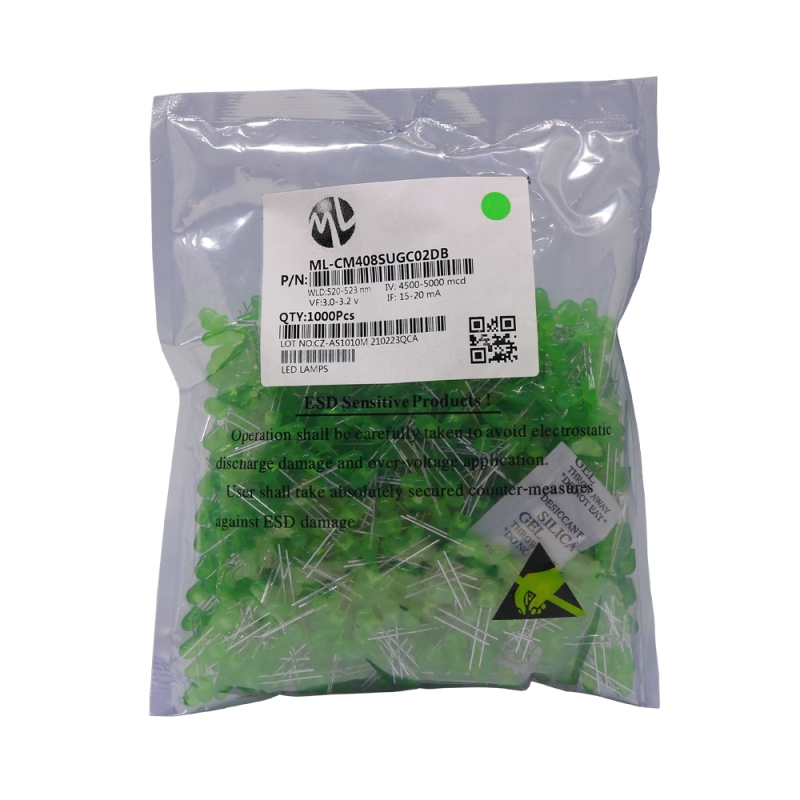 LED اوال سبز 5mm تابلو روانی مارک ML 