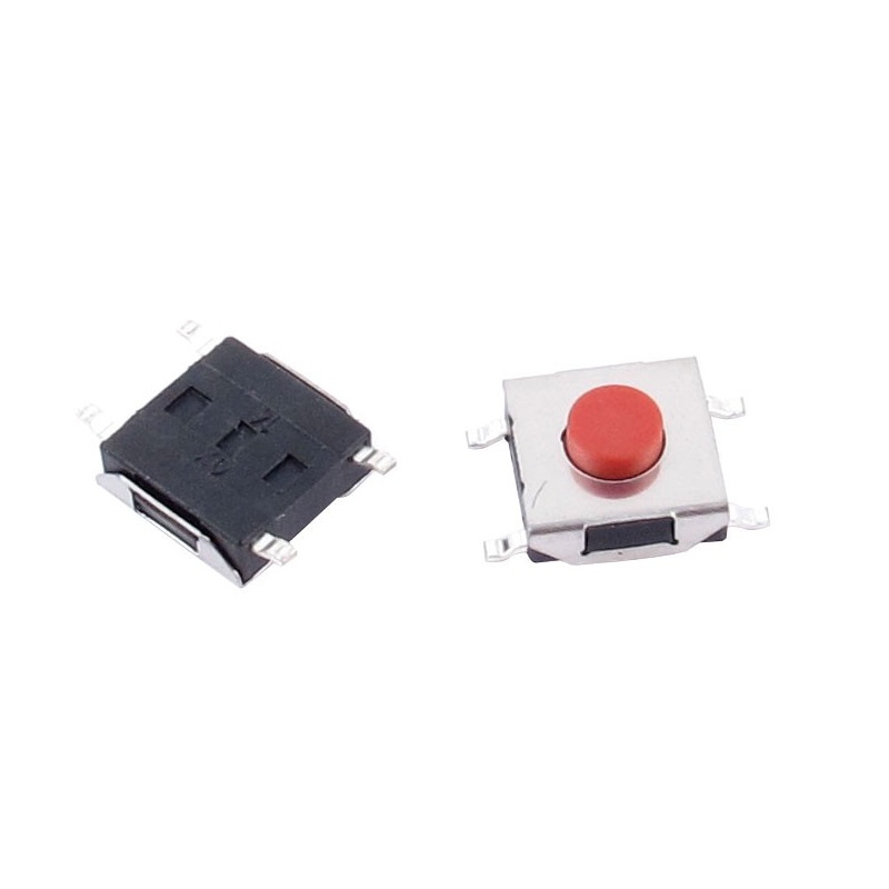 تک سوئیچ 6x6x3.1mm قرمز پکیج SMD