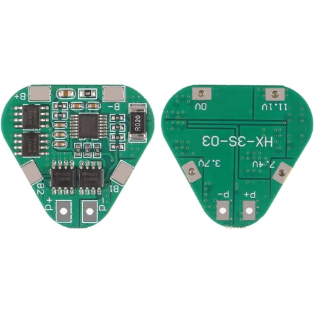 ماژول شارژ و دشارژ BMS باتری لیتیومی 3 سل 8 آمپر مدل HX-3S-03