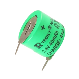 باتری بک آپ شارژی 2.4 ولت 40mAh