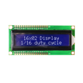 LCD کاراکتری 2x16 پین دوطرفه بک لایت آبی