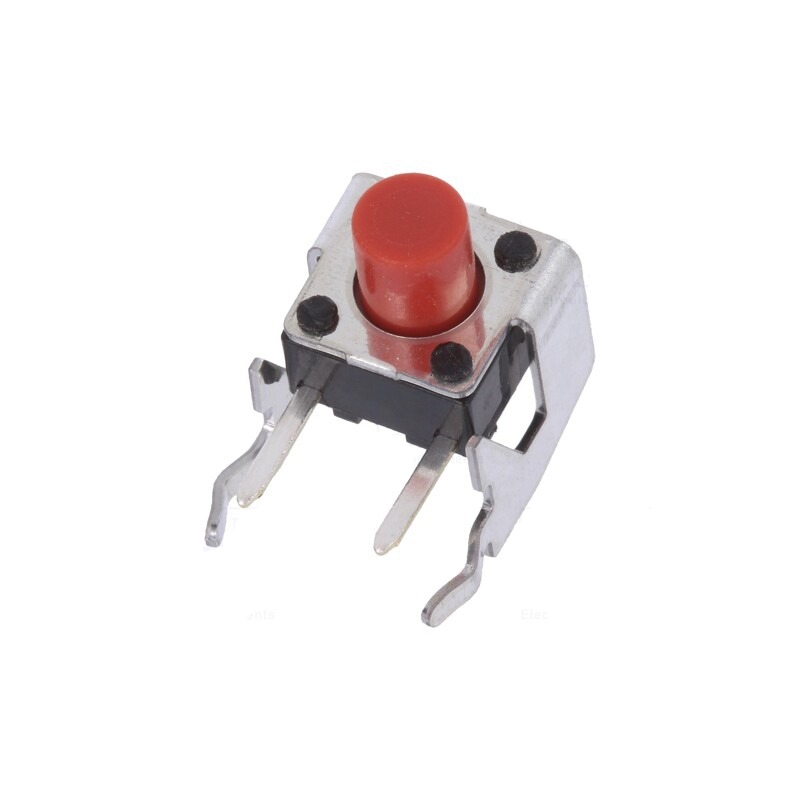 تک سوئیچ 6x6x9mm دو پایه رایت با هولدر