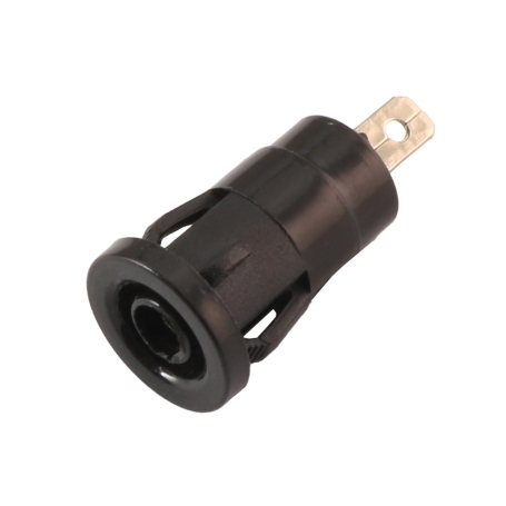 فیش موزی مادگی سوکتی ولتاژ بالا 4mm مشکی