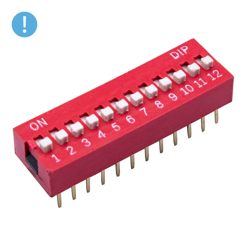 دیپ سوئیچ 12 تایی (OXO) DS-12