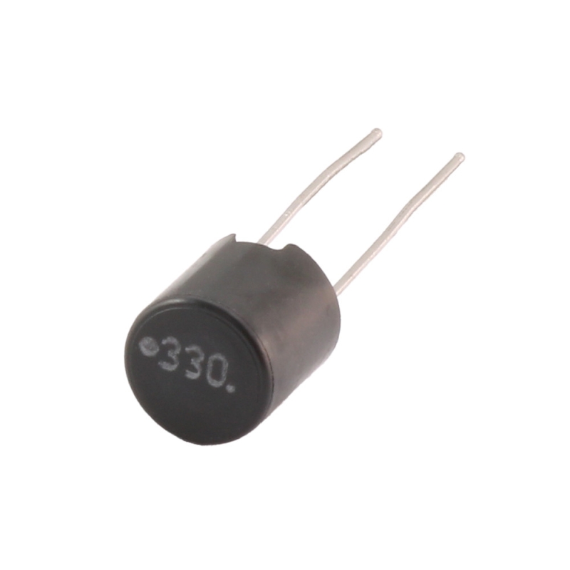 سلف بشکه ای 33uH 2A شیلد پلاستیکی قطر 8.5mm