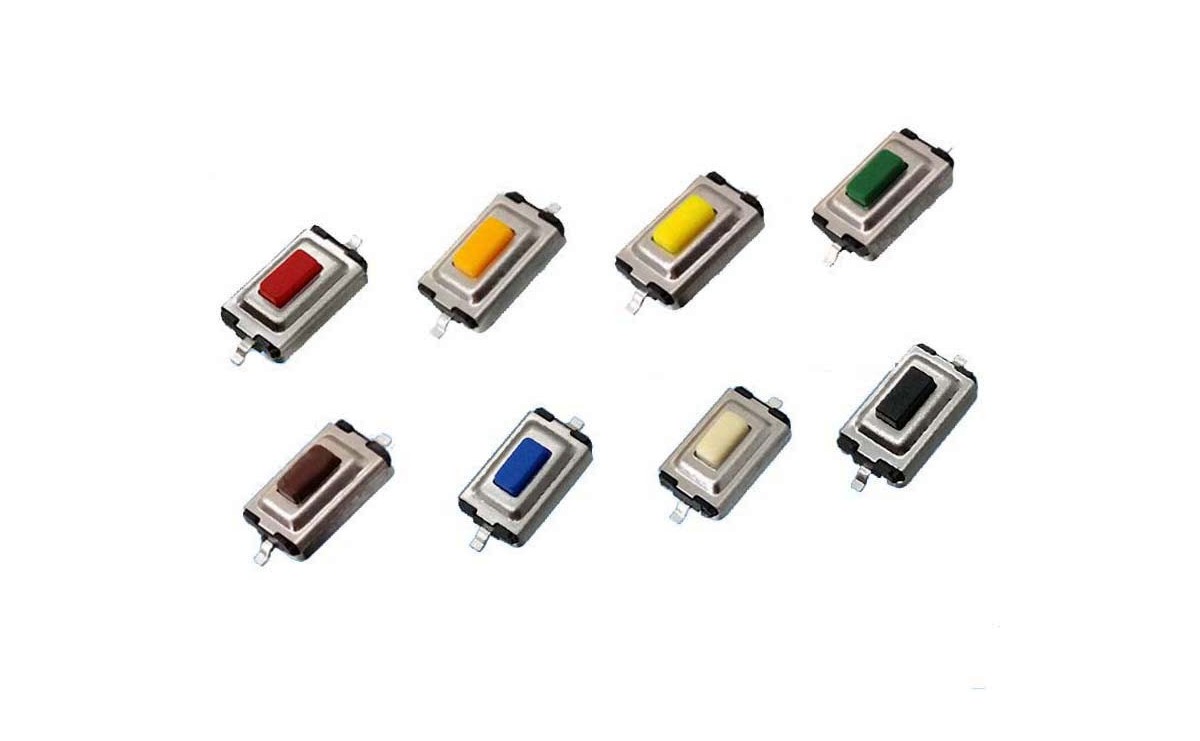 تک سوئیچ 3x6x2.5mm زرد پکیج SMD