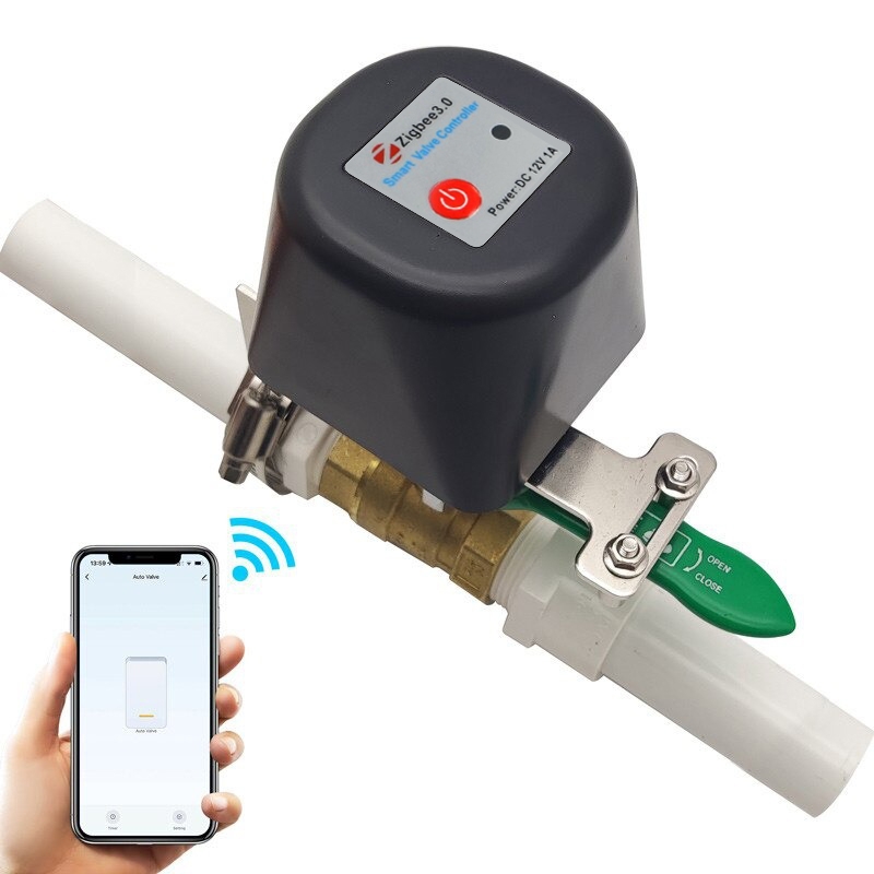 شیر فلکه برقی هوشمند 12V دارای ارتباط ZigBee
