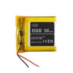 باتری لیتیوم پلیمر 3.7v ظرفیت 500mAh مارک GR.STORE کد 503030
