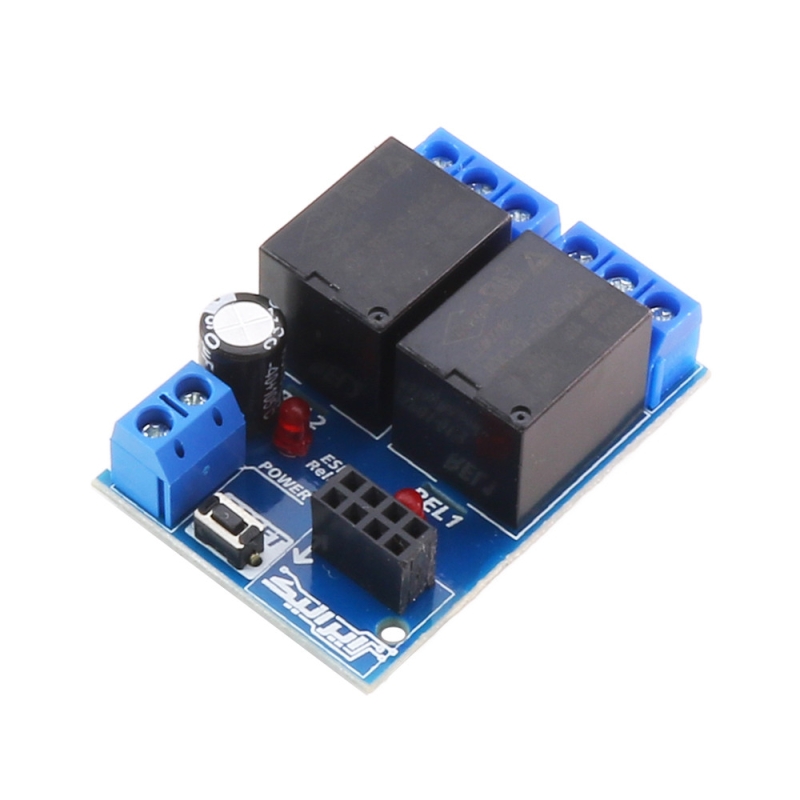 برد توسعه ESP8266 دو رله 5V سازگار با ESP-01 و ESP-01S ایرانیک