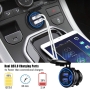 شارژر USB خودرویی روپنلی گرد قرمز دو خروجی فست شارژ QC3.0 با ON/OFF لمسی