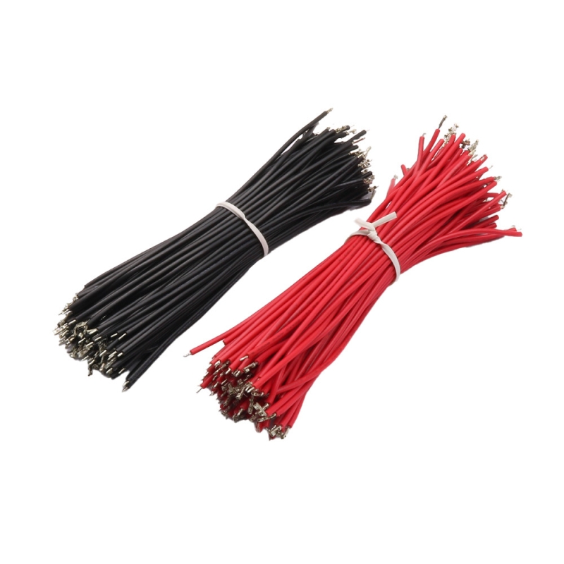 سیم افشان سایز 0.5 مشکی 15cm یک سر لخت 