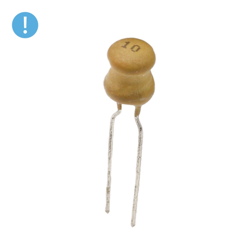 سلف بشکه ای 10uH 1A سایز 7x10 (OXO)