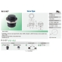 شستی گل پلاستیکی R13-507 مشکی