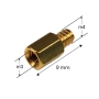 اسپیسر کامپیوتری FM M3 با پیچ M4 ارتفاع 6mm طلایی