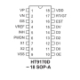 تراشه HT9170D رسیور DTMF مارک HOLTEK پکیج SOW-18