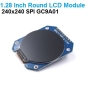 ماژول نمایشگر TFT فول کالر 1.28 اینچ دایره ای SPI با درایور GC9A01