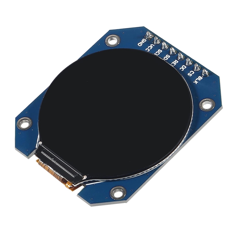 ماژول نمایشگر TFT فول کالر 1.28 اینچ دایره ای SPI با درایور GC9A01