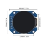 ماژول نمایشگر TFT فول کالر 1.28 اینچ دایره ای SPI با درایور GC9A01