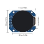 نمایشگر TFT فول کالر 1.28 اینچ دایره ای SPI با درایور GC9A01