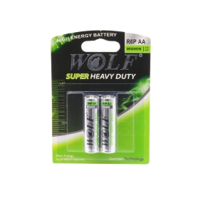 باتری قلمی SUPER HEAVY DUTY دوتایی مارک WOLF
