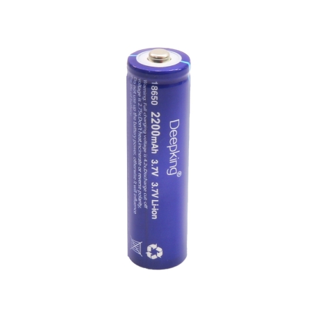 باتری لیتیوم یون 3.7v سایز 18650 2200mAh مارک DEEPKING