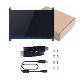 نمایشگر 7 اینچ لمسی دارای ورودی HDMI مناسب برد های دارای پورت HDMI رزولوشن 1024x600
