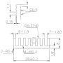 هیت سینک مشکی مربعی سایز 28x28x8mm