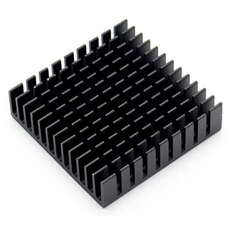 هیت سینک مشکی مربعی سایز 28x28x8mm