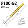 پوگو پین مدل P100-G2 طول 33.35 میلی متر طرح G-Flat Tip