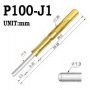 پوگو پین مدل P100-J1 طول 33.35 میلی متر طرح J-Round Head