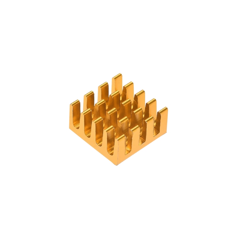 هیت سینک مخصوص پردازنده و تراشه های SMD رنگ طلایی سایز 14x14x7mm